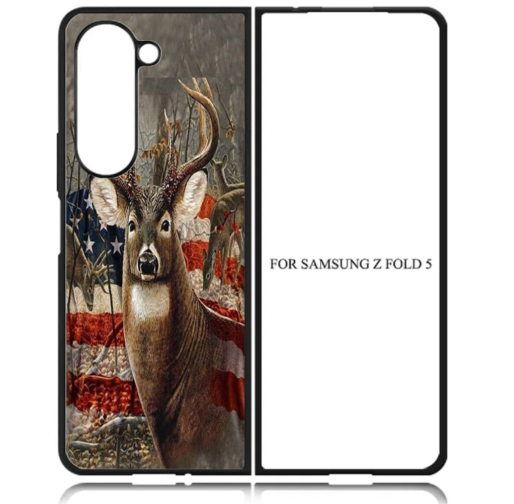 Case For Galaxy Z Fold5 5G High Resolution Custom Design Print - Deer America 02