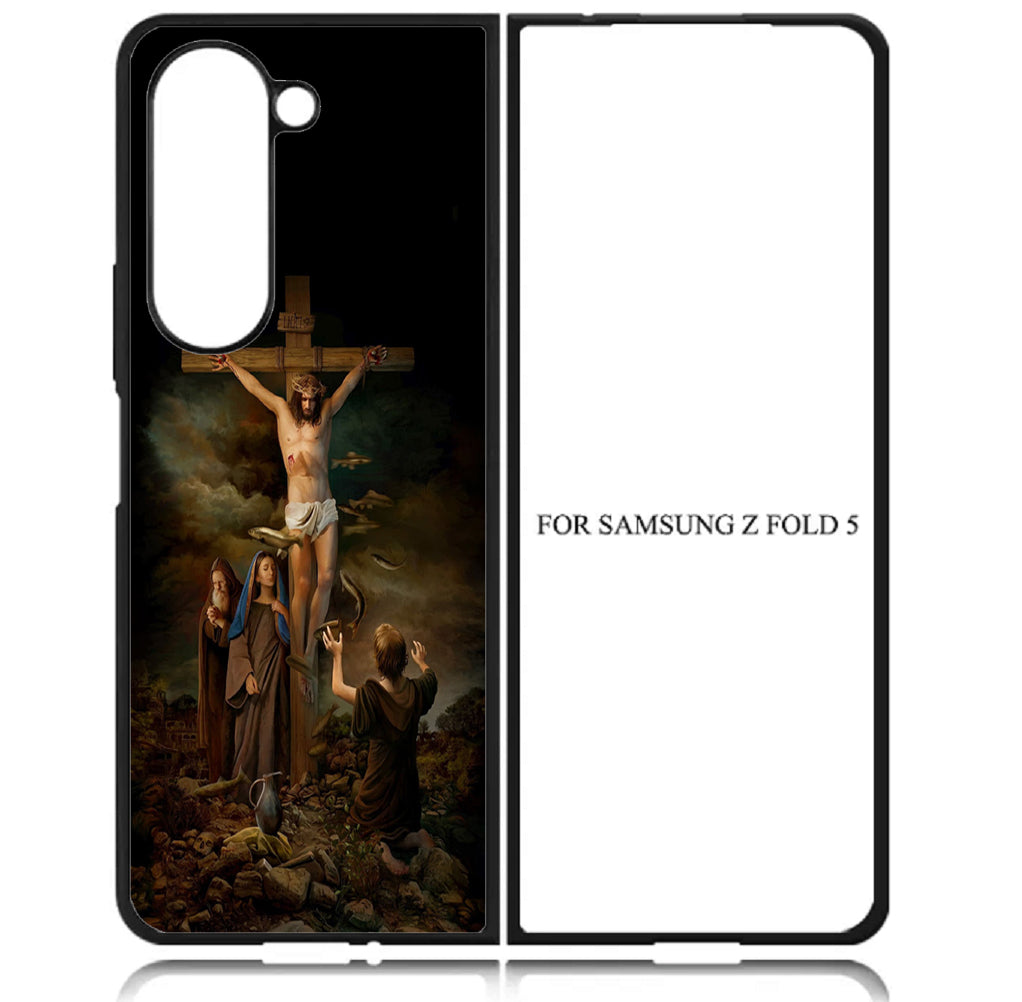Case For Galaxy Z Fold5 5G High Resolution Custom Design Print - Jesus 02