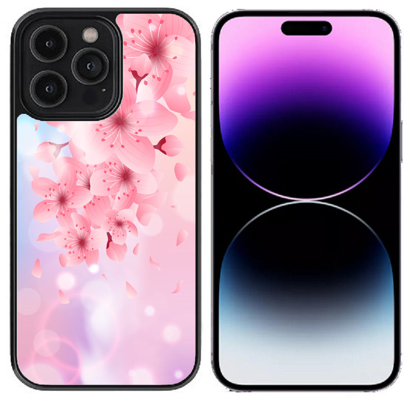 Case For iPhone 14 Pro (6.1") High Resolution Custom Design Print - Cherry Blossom