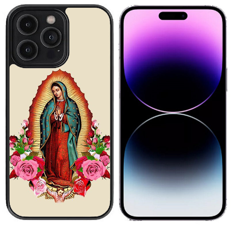 Case For iPhone 14 Pro (6.1") High Resolution Custom Design Print - Guadalupe 01