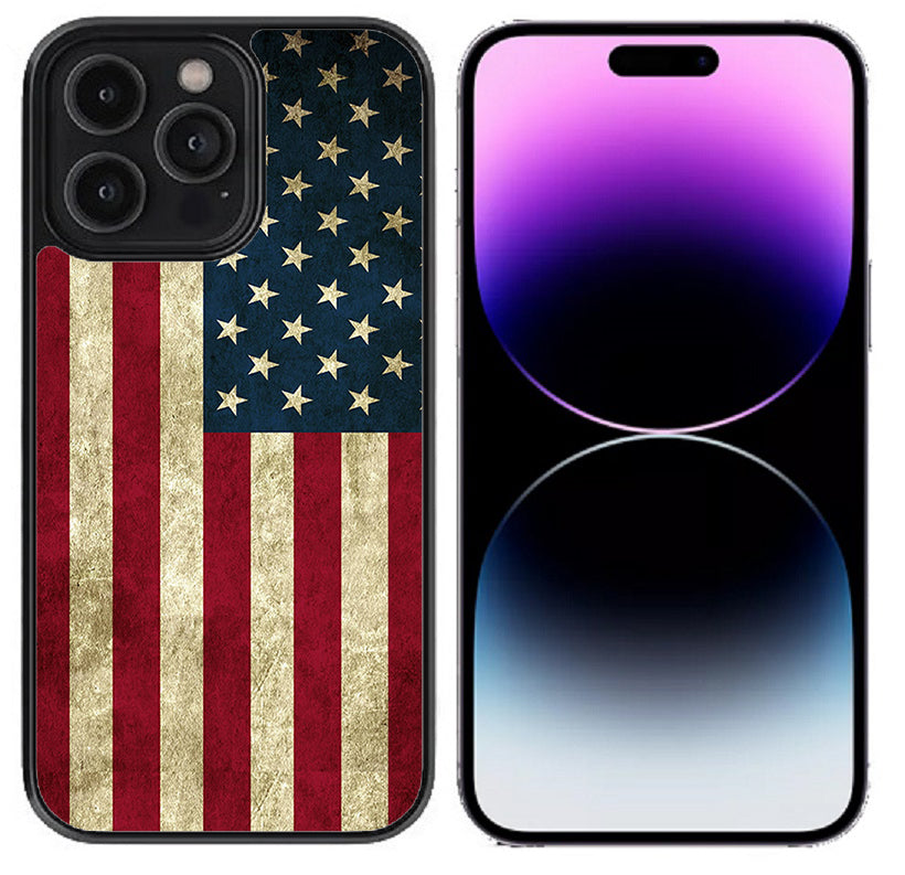 Case For iPhone 14 Pro Max Custom Print Us Flag - Patriotic At Heart