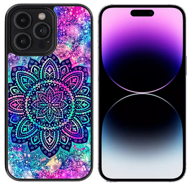 Case For iPhone 14 Plus (6.7") High Resolution Custom Design Print - Galaxy Mandala