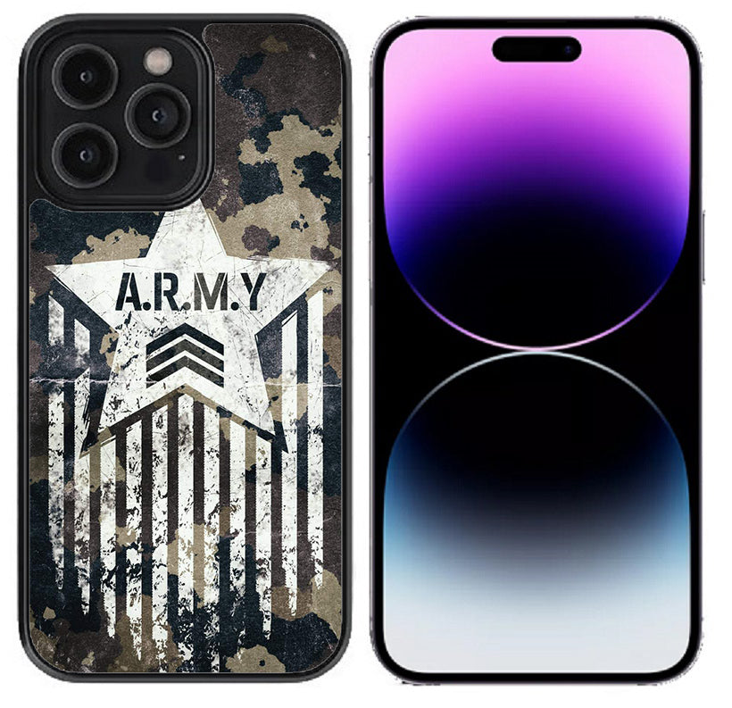 Case For iPhone 14 Pro (6.1") High Resolution Custom Design Print - Army