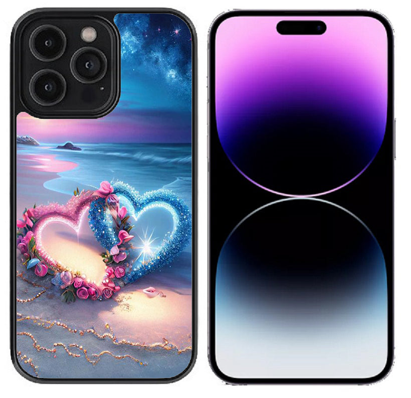 Case For iPhone 15 (6.1") High Resolution Custom Design Print - Heart To Heart