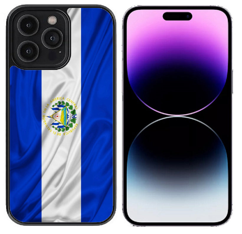 Case For iPhone 14 Plus (6.7") High Resolution Custom Design Print - El Salvador Flag