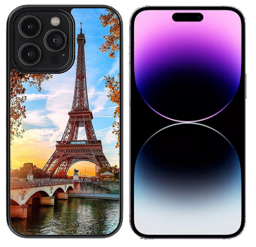 Case For iPhone 13 (6.1"), iPhone 14 (6.1") High Resolution Custom Design Print - Paris Autumn