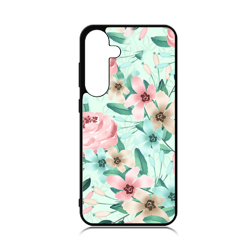 Case For Galaxy S24 High Resolution Custom Design Print - Watercolor Floral