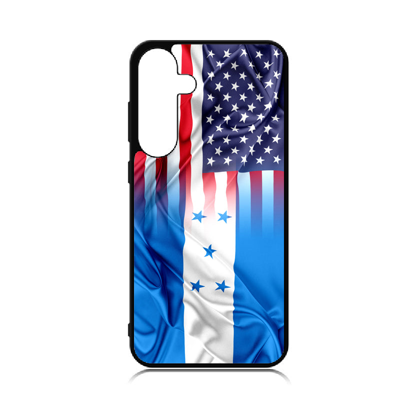 Case For Galaxy S24+ Plus High Resolution Custom Design Print - American Honduras Flag