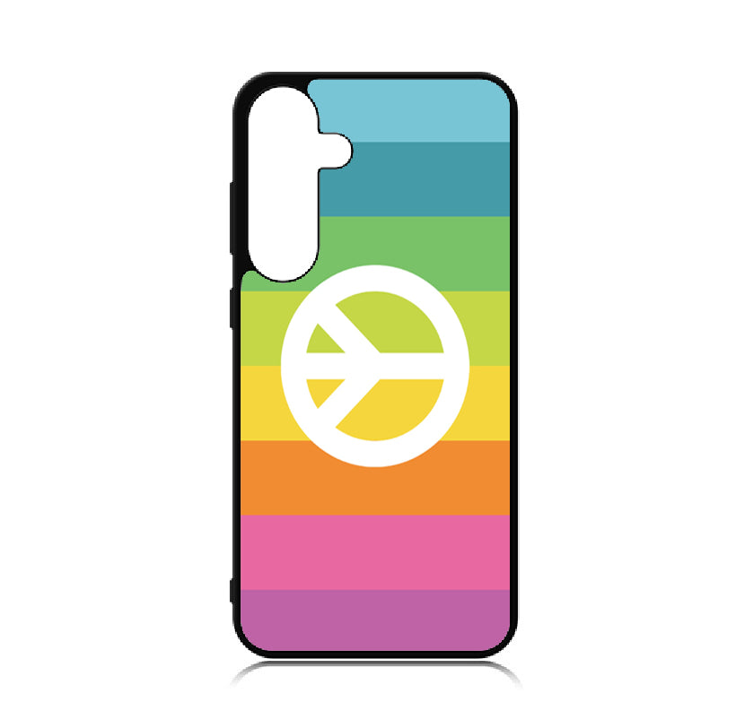 Case For Galaxy S24+ Plus High Resolution Custom Design Print - Rainbow Peace