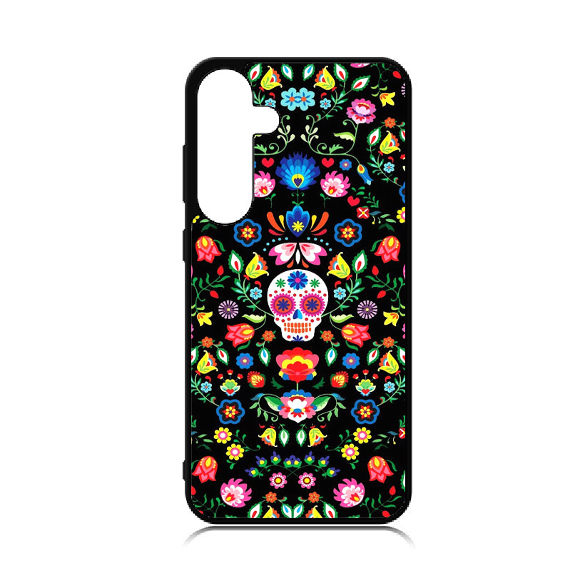 Case For Galaxy S24+ Plus High Resolution Custom Design Print - Colorful Skull