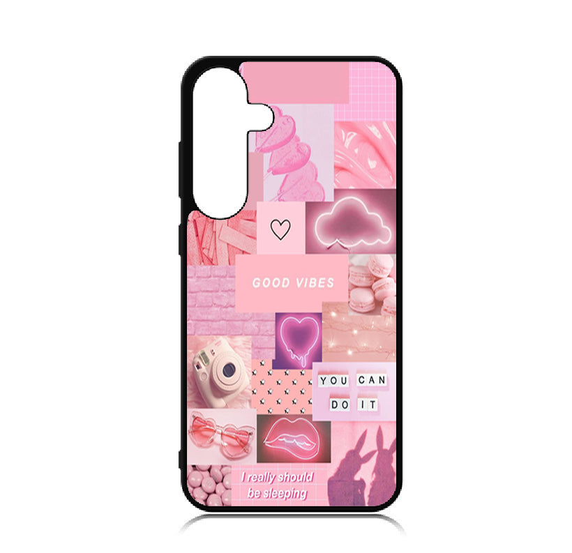 Case For Galaxy S24+ Plus High Resolution Custom Design Print - Pink Vibes