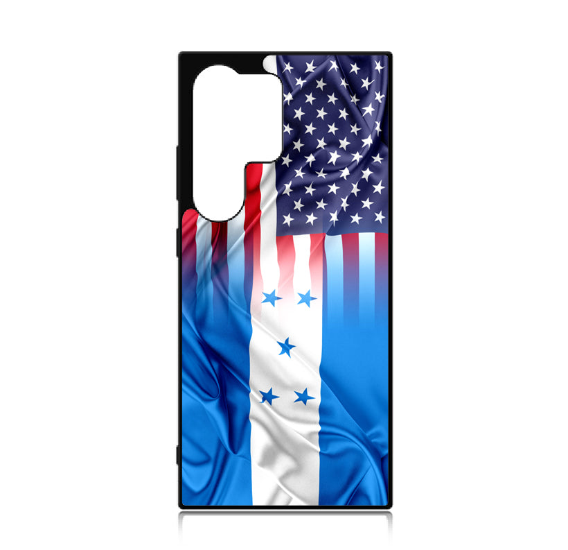 Case For Galaxy S24 Ultra High Resolution Custom Design Print - American Honduras Flag