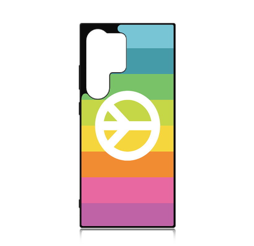 Case For Galaxy S24 Ultra High Resolution Custom Design Print - Rainbow Peace