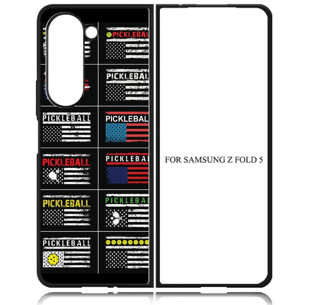 Case For Samsung Galaxy Z Fold 5 Custom Print - Pickleball Fierce
