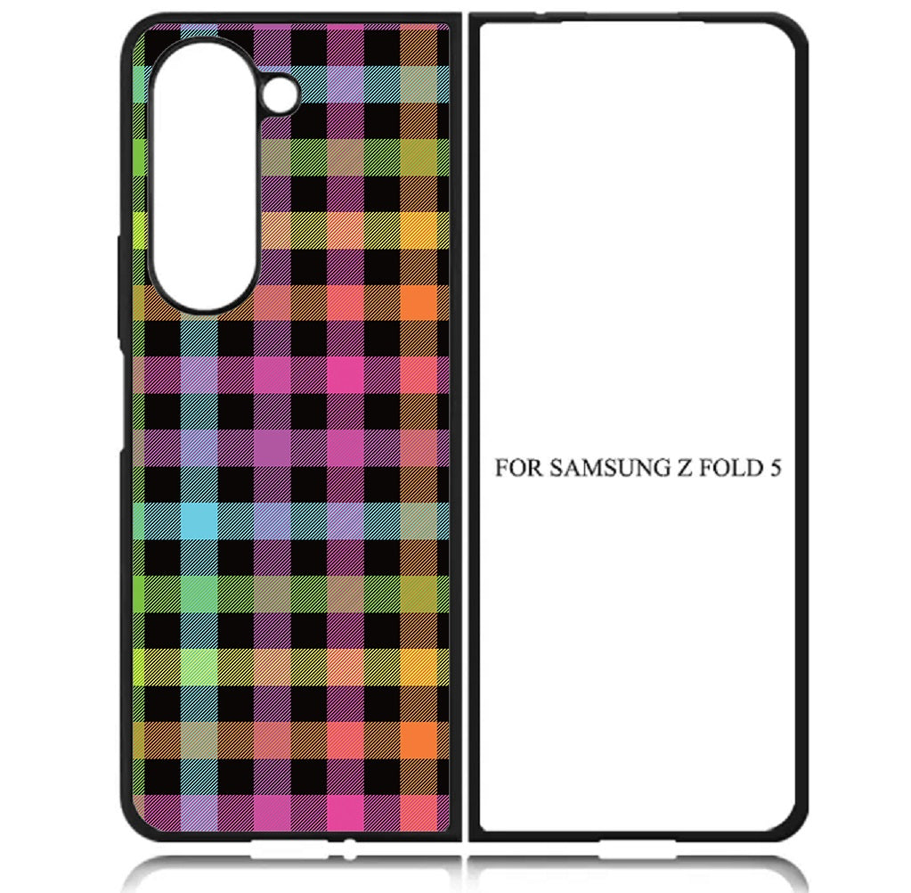 Case For Galaxy Z Fold5 5G High Resolution Custom Design Print - Colorful Cubes