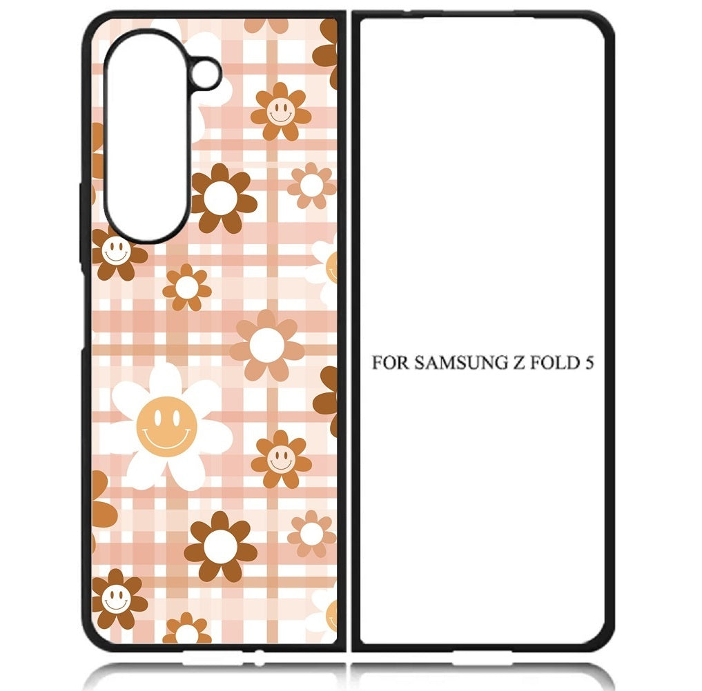 Case For Galaxy Z Fold5 5G High Resolution Custom Design Print - Smiley Face 01