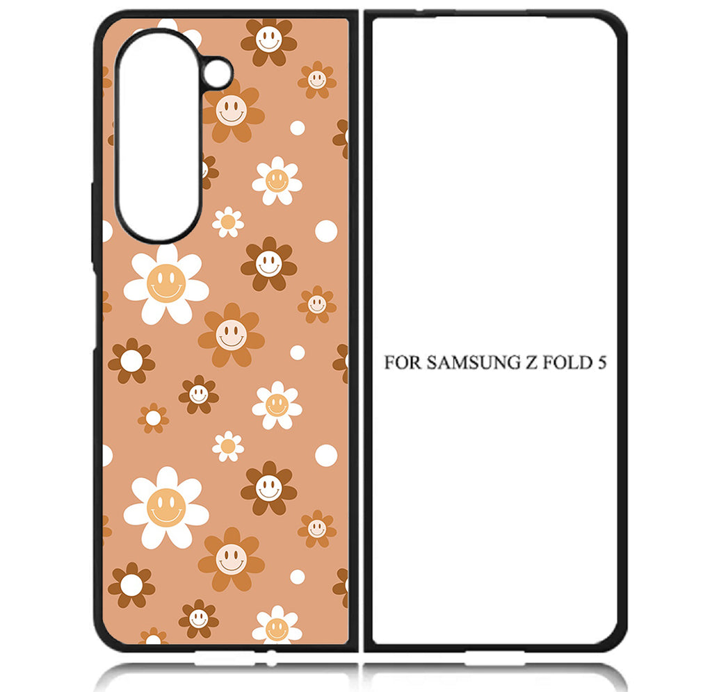 Case For Galaxy Z Fold5 5G High Resolution Custom Design Print - Smiley Face 02
