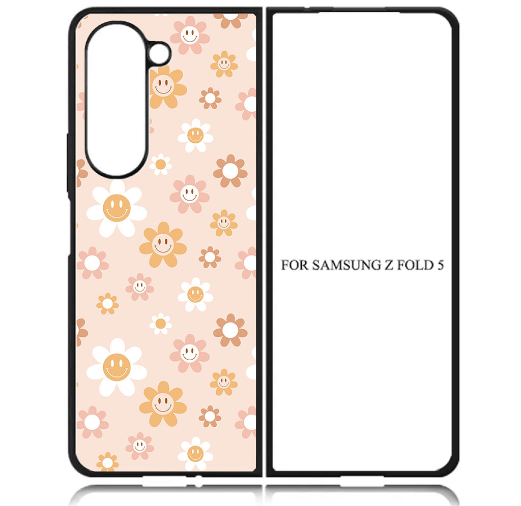 Case For Galaxy Z Fold5 5G High Resolution Custom Design Print - Smiley Face 03