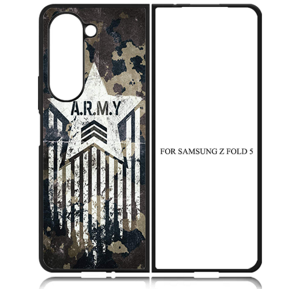 Case For Galaxy Z Fold5 5G High Resolution Custom Design Print - Army