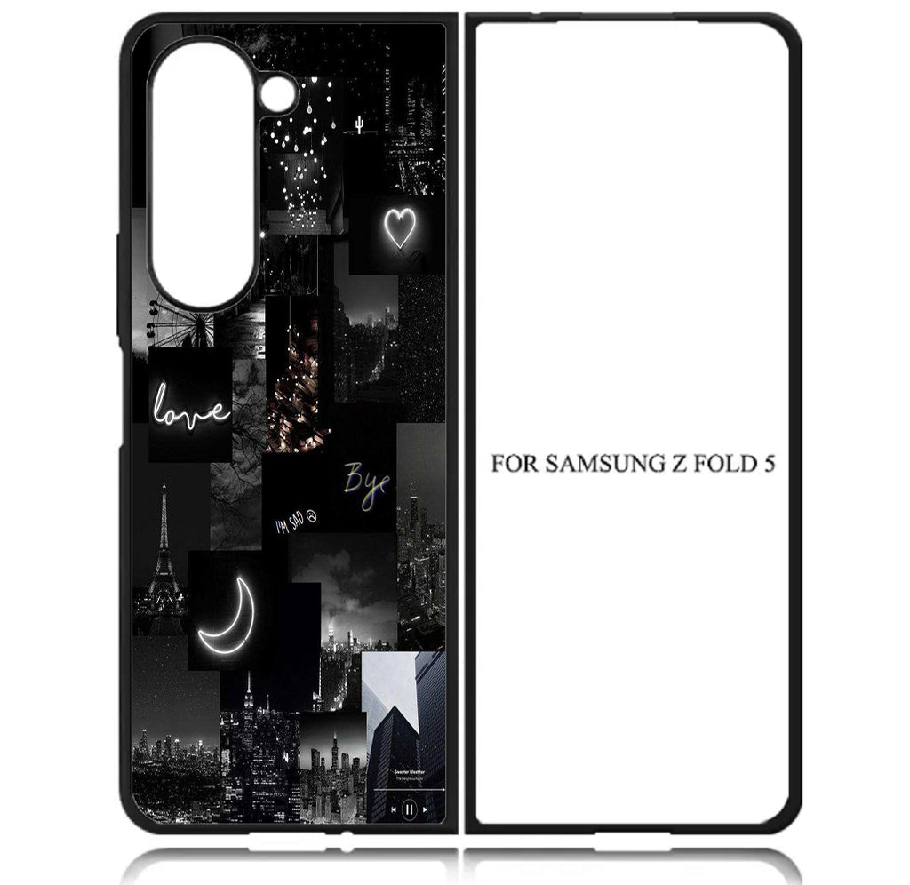Case For Galaxy Z Fold5 5G High Resolution Custom Design Print - Good Night Love