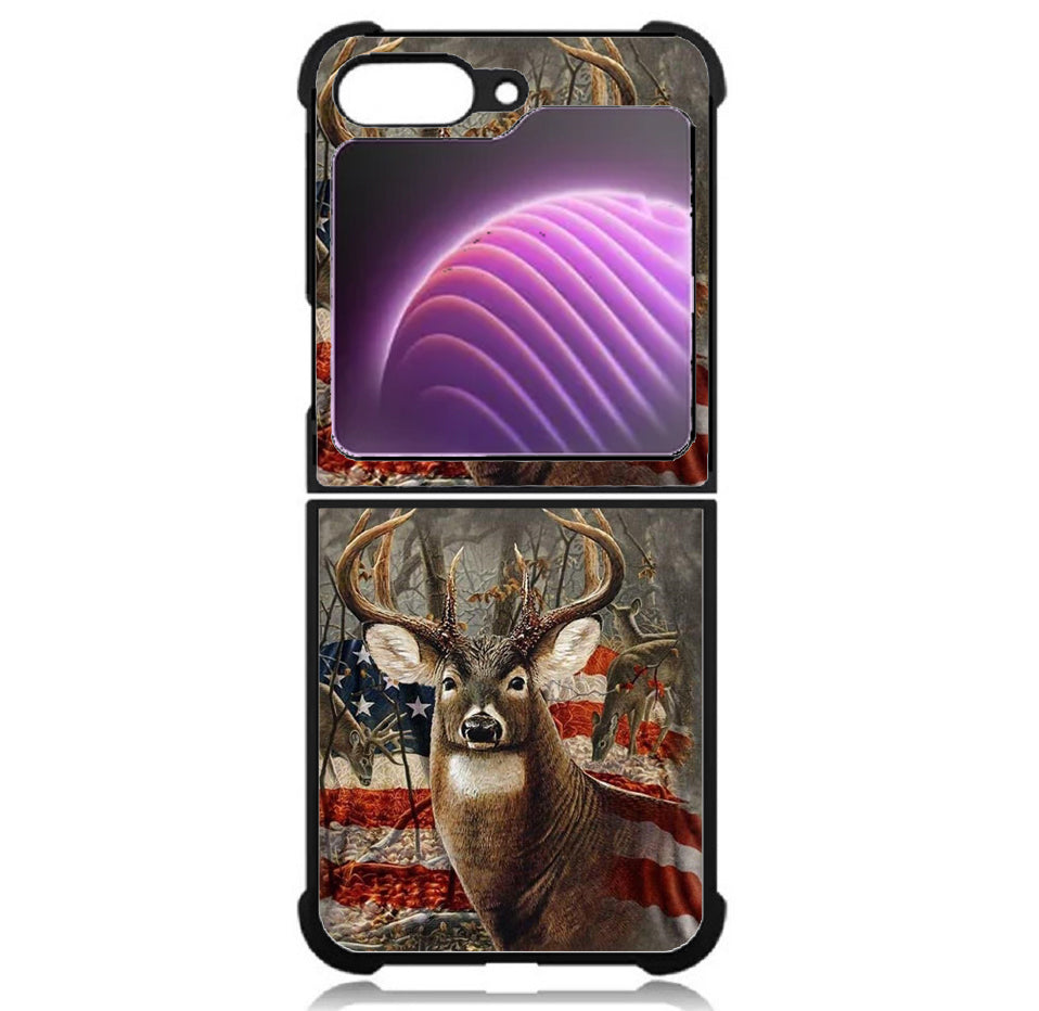 Case For Galaxy Z Flip5 5G High Resolution Custom Design Print - Deer America 02