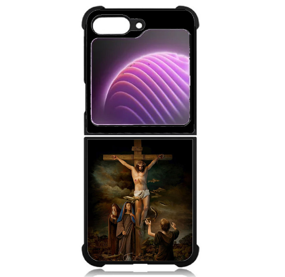 Case For Galaxy Z Flip5 5G High Resolution Custom Design Print - Jesus 02