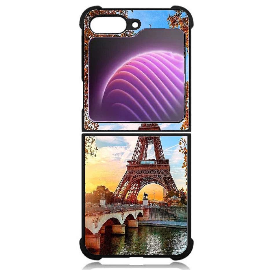Case For Galaxy Z Flip5 5G High Resolution Custom Design Print - Paris Autumn