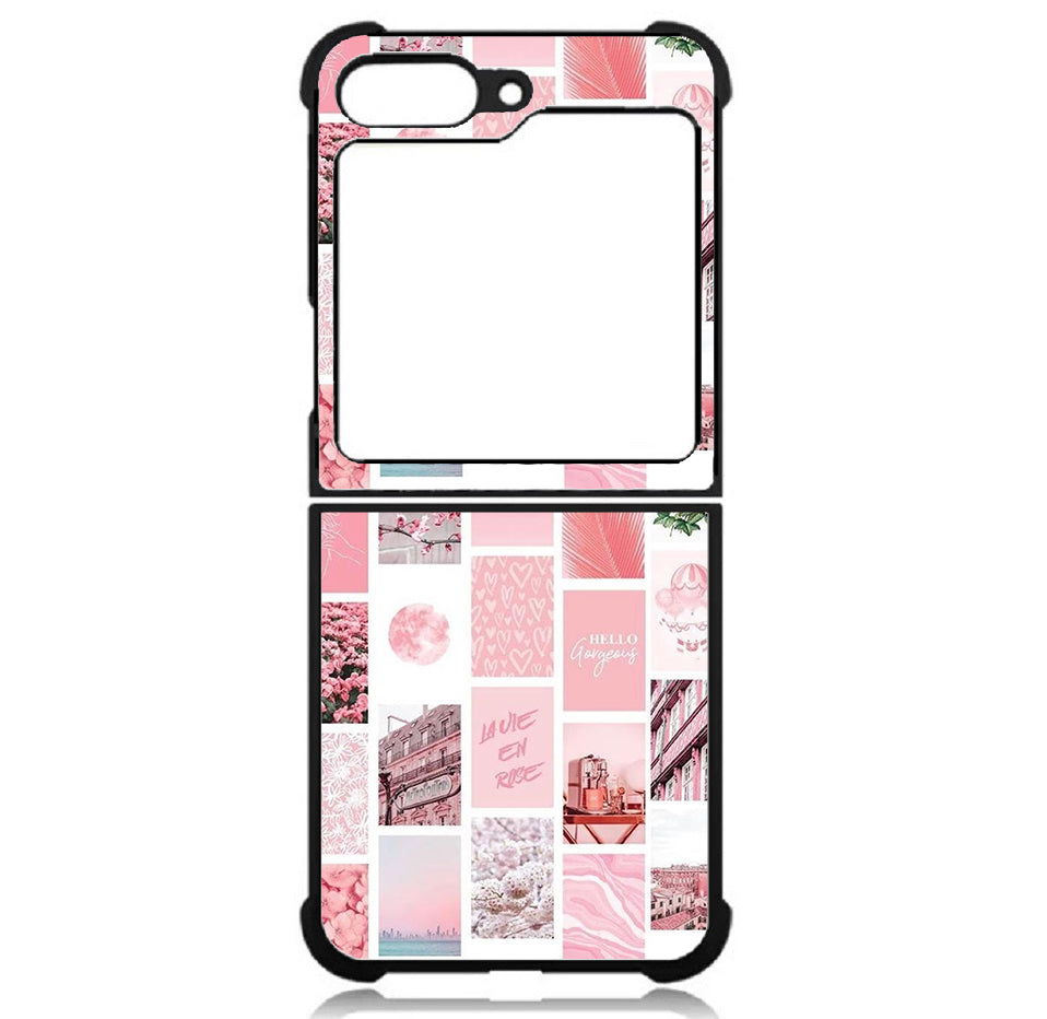 Case For Galaxy Z Flip5 5G High Resolution Custom Design Print - Pink Vibes