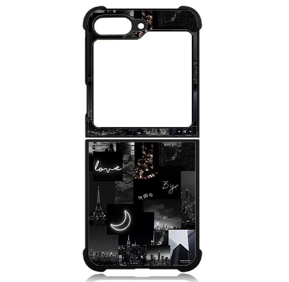 Case For Galaxy Z Flip5 5G High Resolution Custom Design Print - Good Night Love
