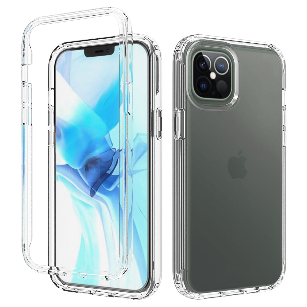 Apple iPhone 12 Pro Max Case Slim Acrylic Transparent with Raised Screen Protection - Ultra Clear
