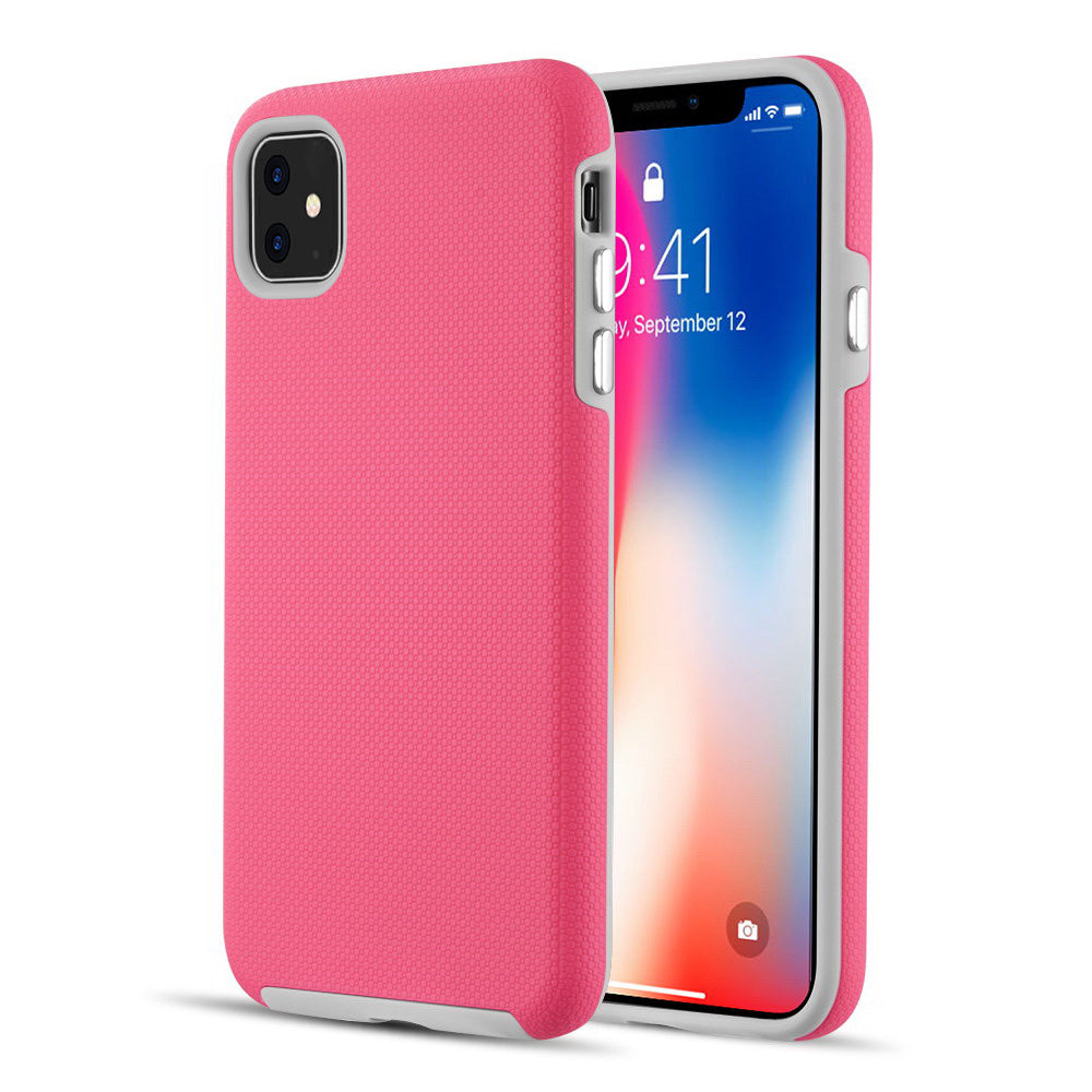 Apple iPhone XR Case Slim Anti-Slip Textured - Hot Pink