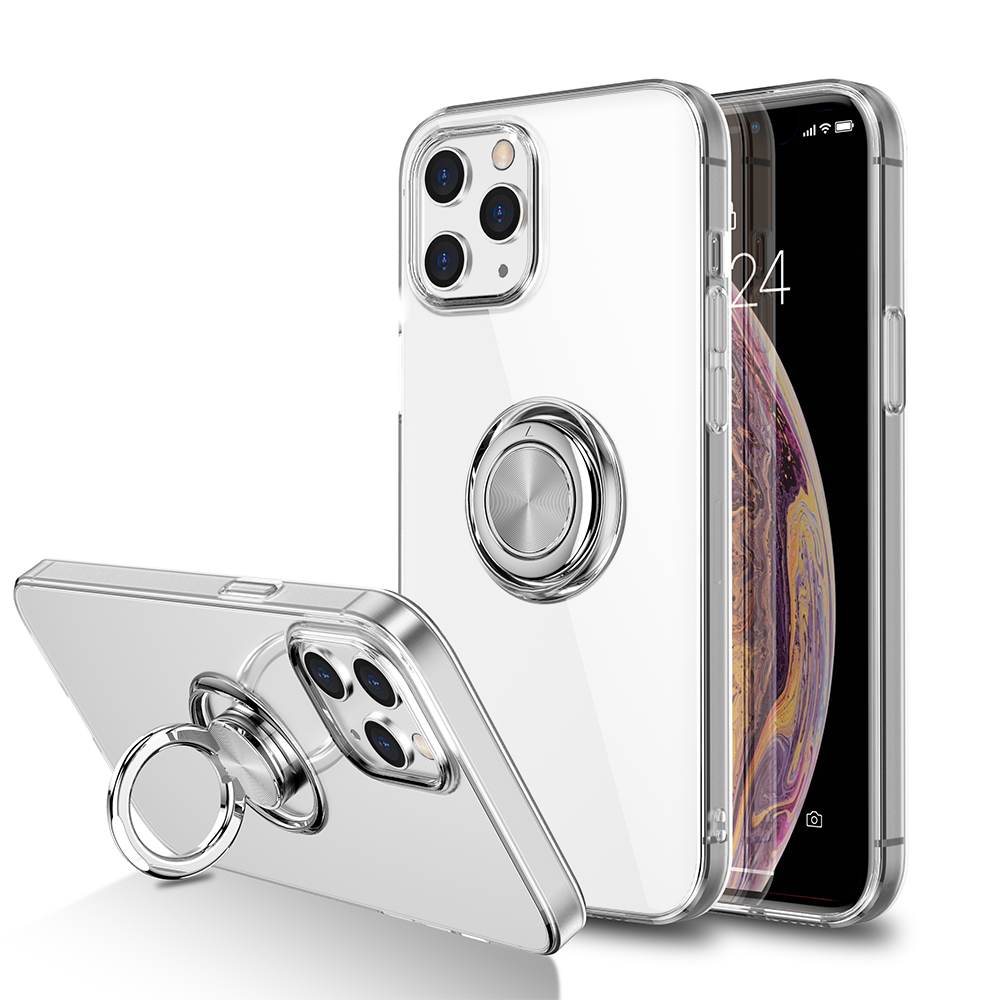 Case for Apple iPhone 15 Pro (6.1") Airlite Invisible Ring with Thick Clear TPU Shockproof Protection - Clear