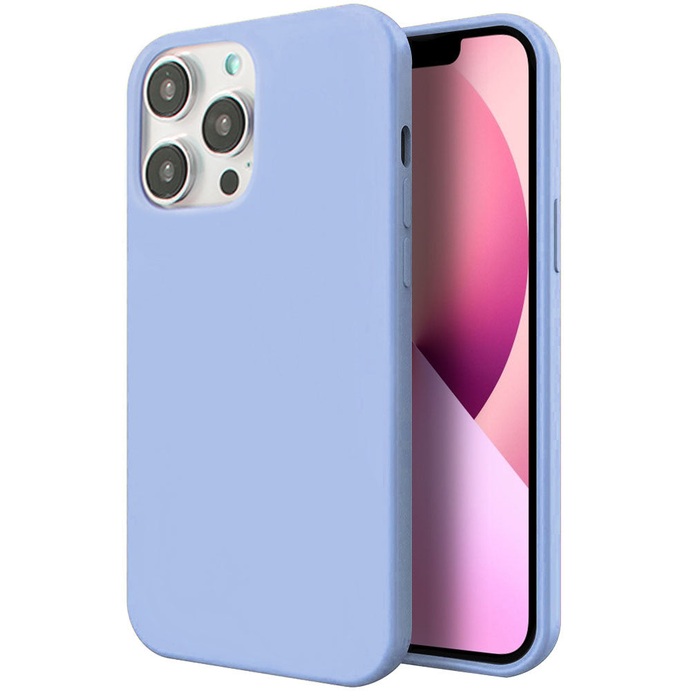Apple iPhone 14 Pro Case Slim Silicone Back Cover with Microfiber Lining - Lavender
