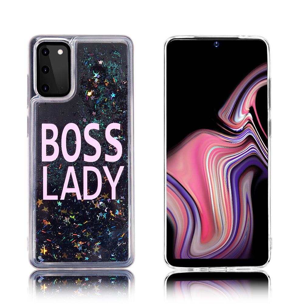 Samsung Galaxy Note 20 Case Slim Liquid Sparkle Flowing Glitter TPU - Boss Lady