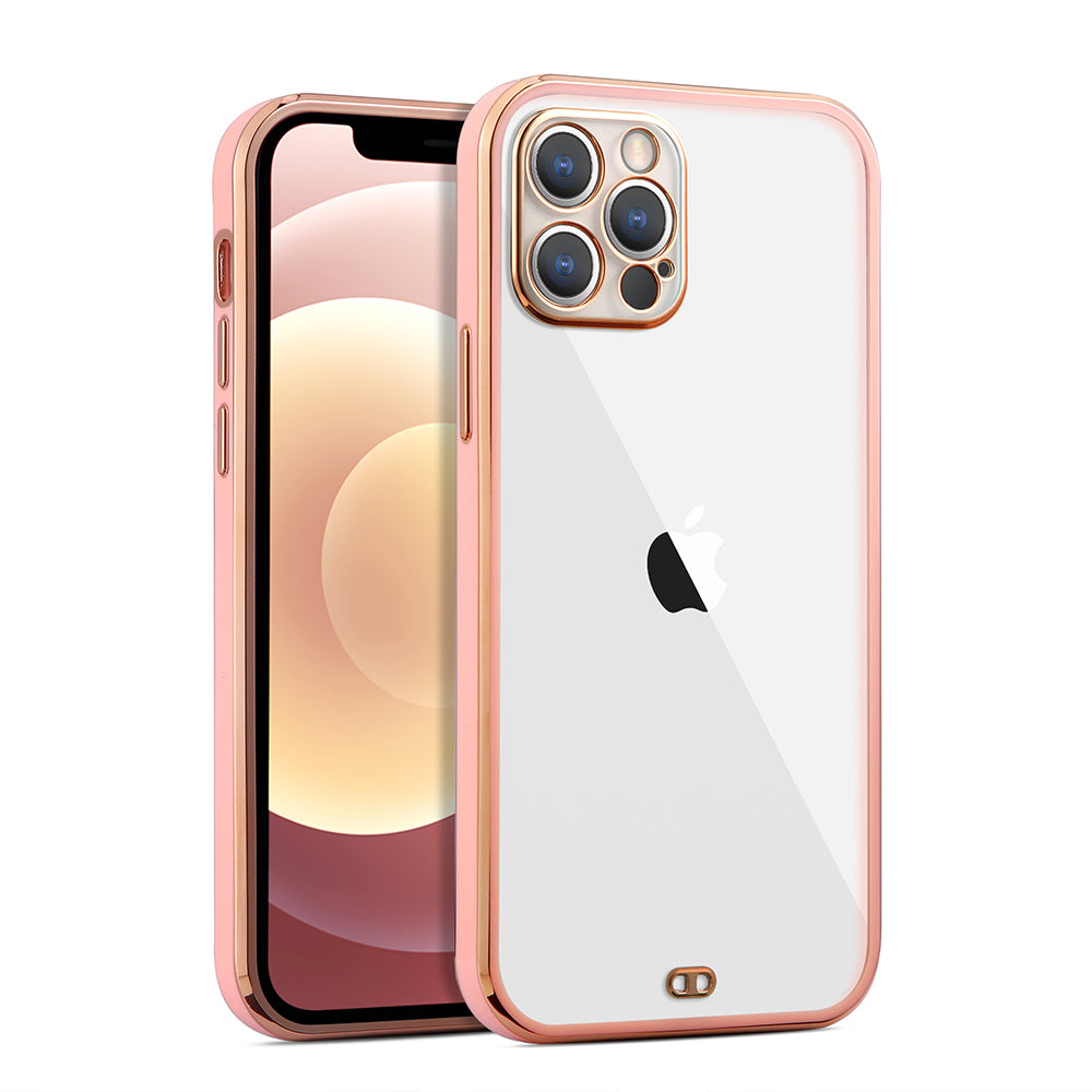 Apple iPhone 13 Pro Max Case Slim Bumper with Raised Camera Protection - Pink