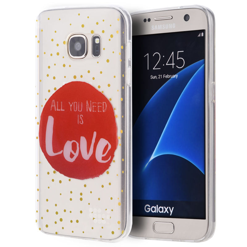 Samsung Galaxy S7 Case Slim TPU Watercolor - Just Need Love