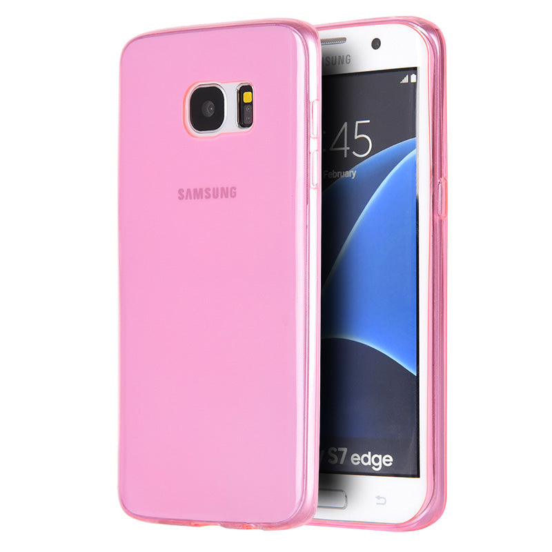 Samsung Galaxy S7 Edge Case Slim Ultra Crystal Skin Tinted - Hot Pink