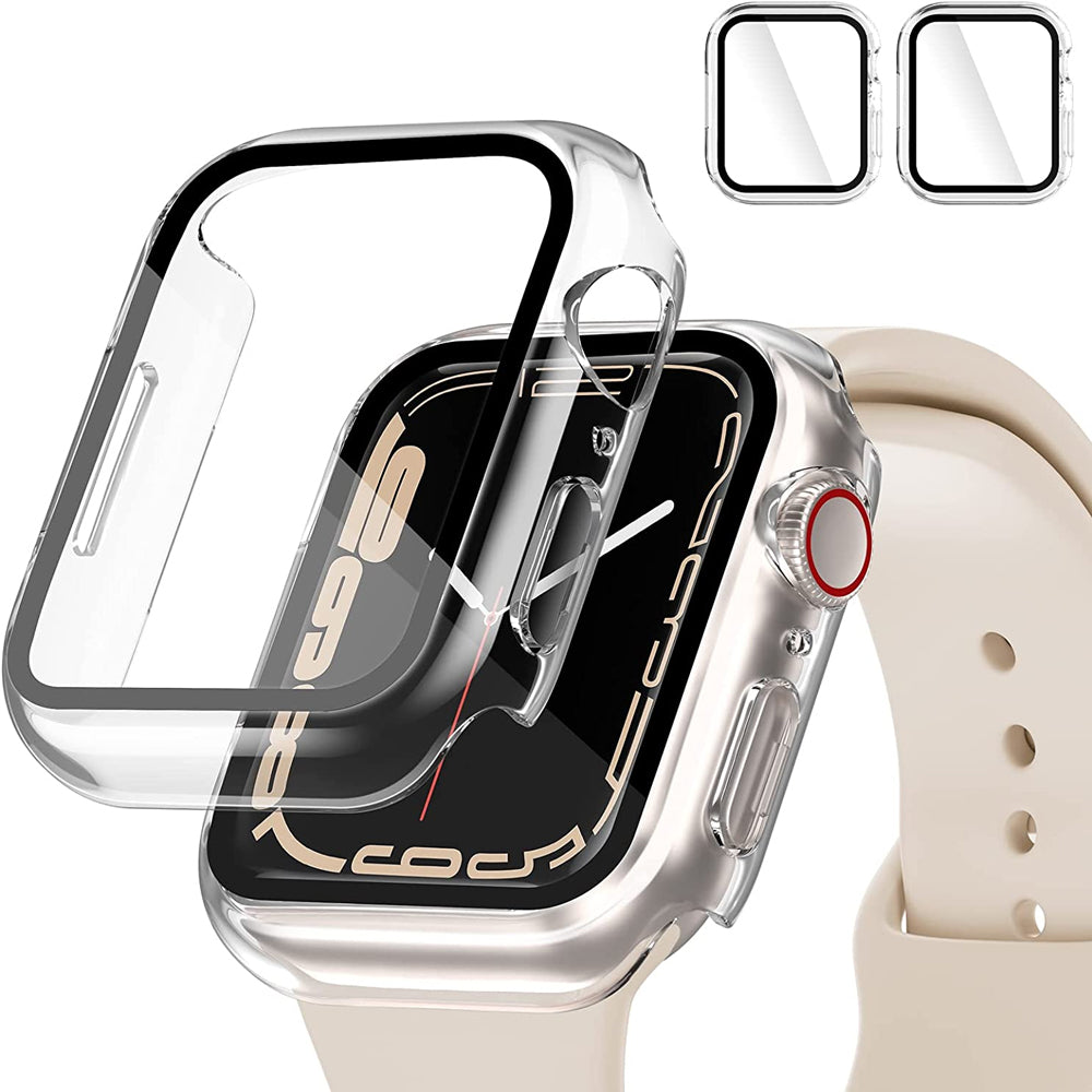 Apple Watch 49mm Case Slim Transparent with Built-in Screen Protector - Clear