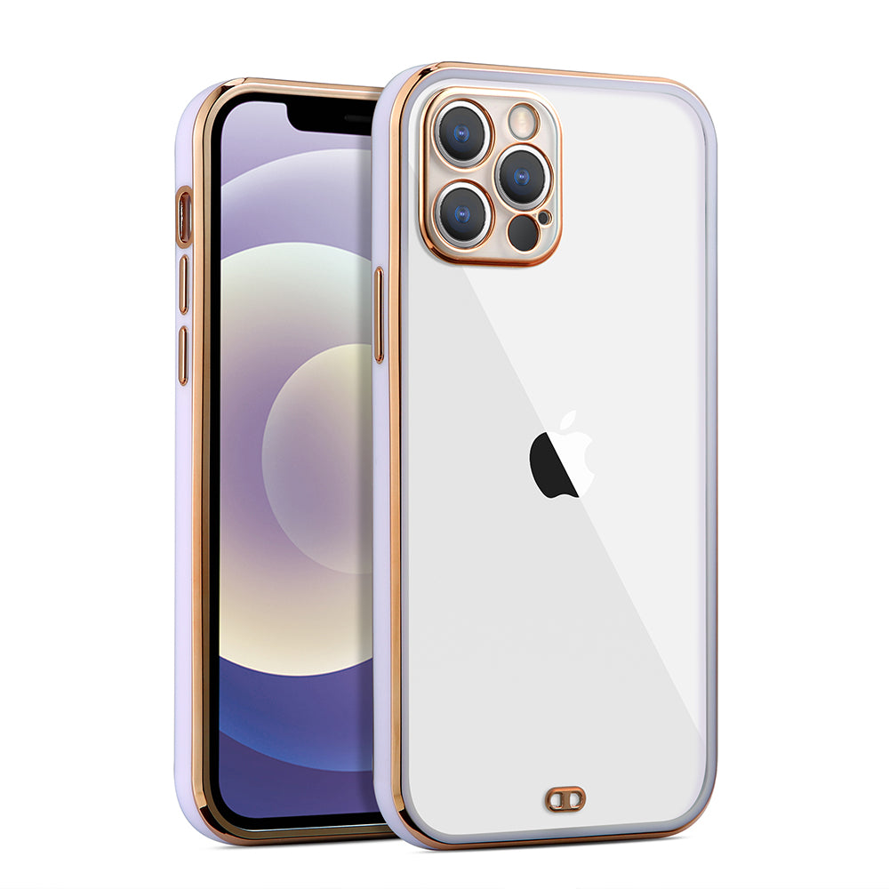 Apple iPhone 13 Pro Max Case Slim Bumper with Raised Camera Protection - Purple