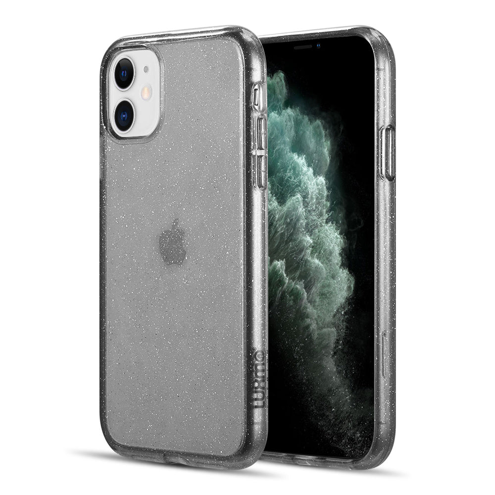 Case for Apple iPhone 12 Mini (5.4) Clarity Collection Ultra Thick Clear Protective with High Quality TPU and Full Transparency - Smoke with Sparkle