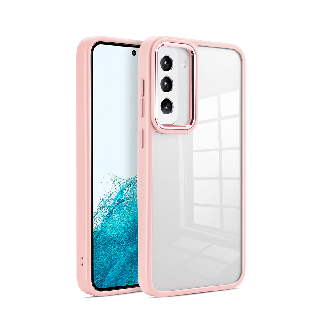 Case for Samsung Galaxy S23 Lucid Air Collection Acrylic Fusion Clear Protective - Pink