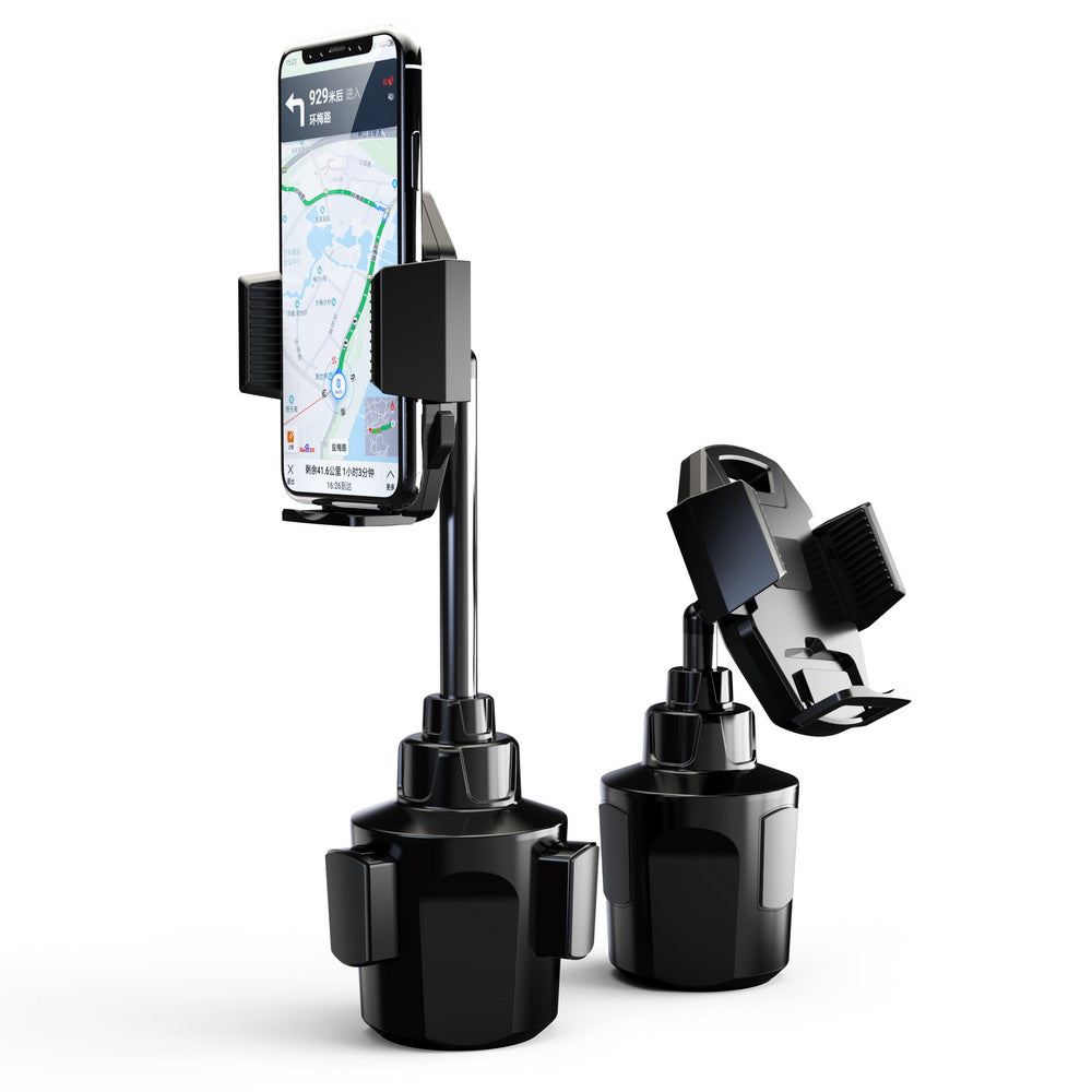 Universal High Quality Cup Mount Holder with Extendable Neck for Better Viewing and Quick Release Button - Black