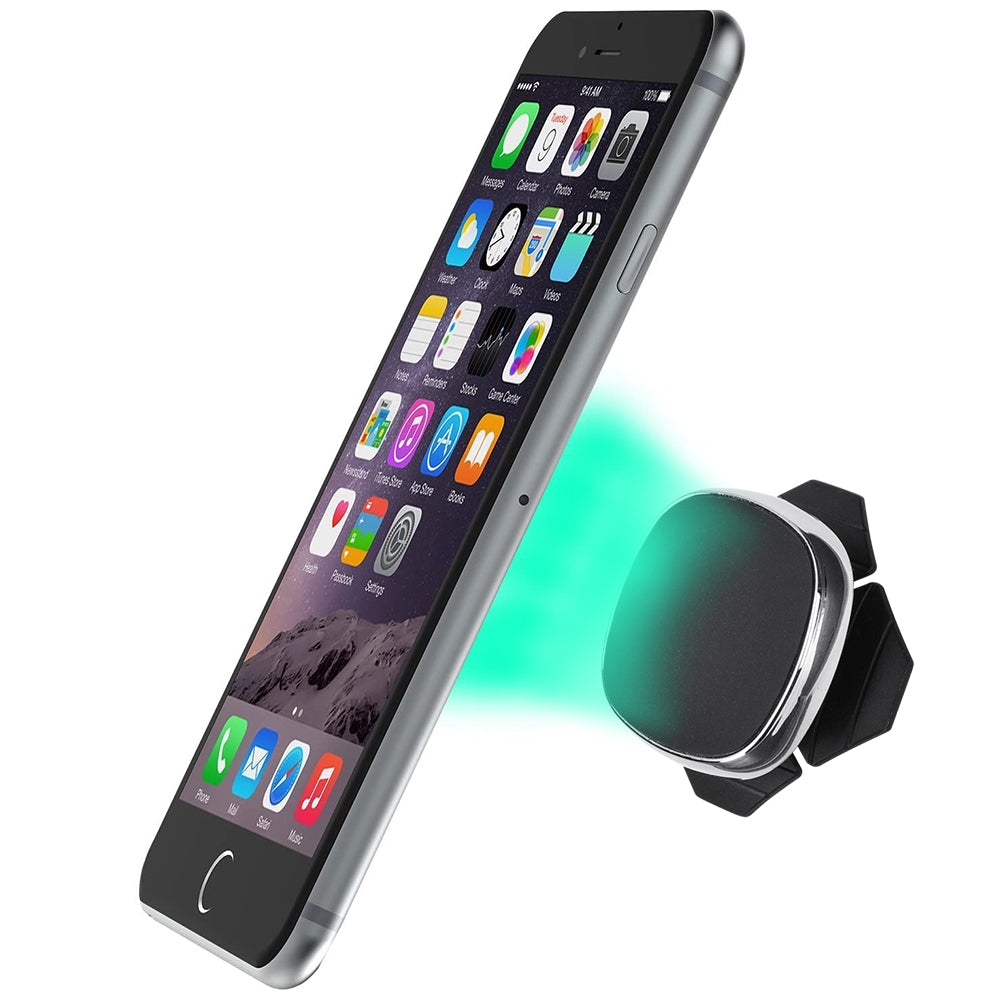Universal Magnetic Phone Car Mount Holder with Strong Adhesion - Black
