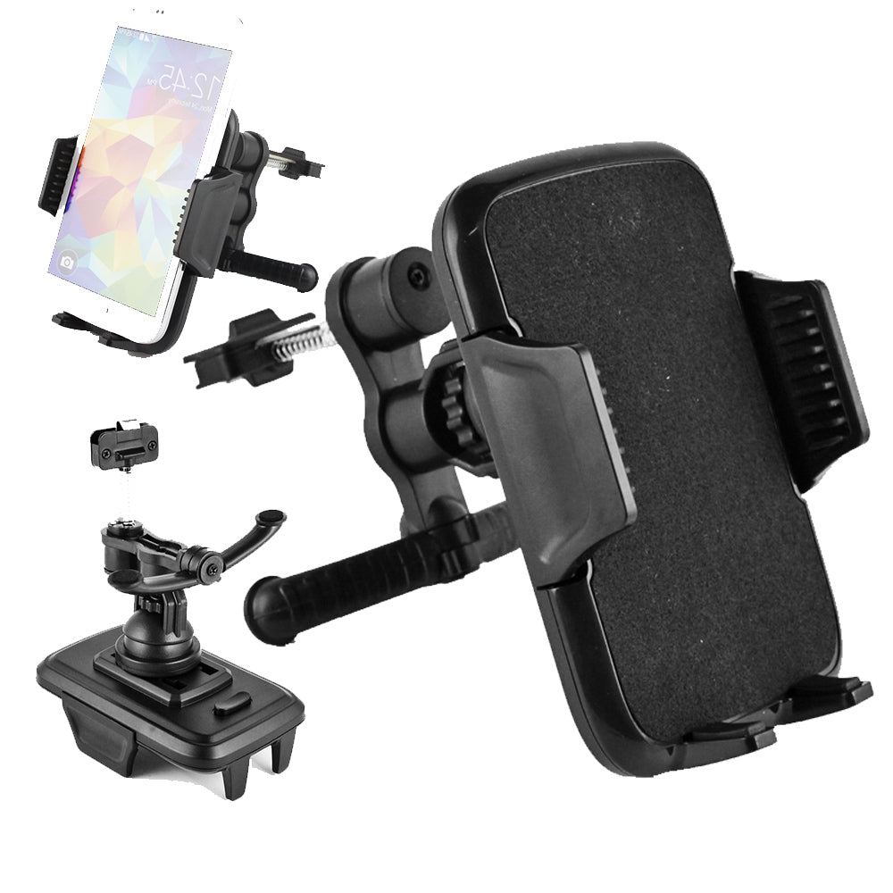 Universal Air Vent Car Mount Phone Holder with Sturdy Cradle - Black