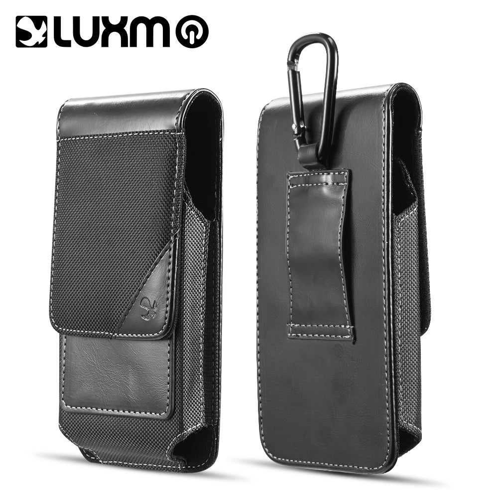 Luxmo Medium Size 5.5 inch 6.25 x 3.5 x 0.6 Vertical Universal Pouch - Black
