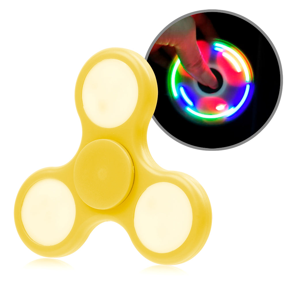 Spinners with LED-Yellow