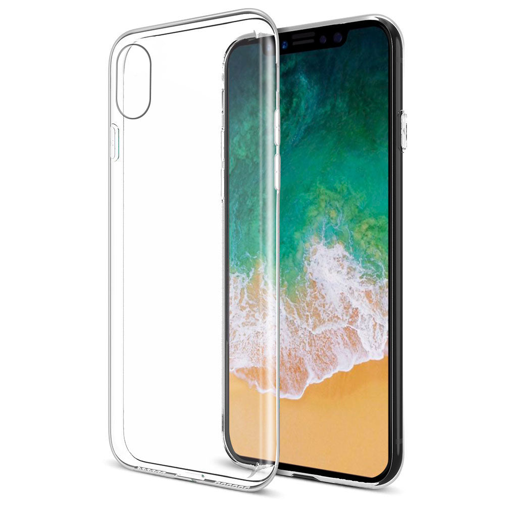 Apple iPhone XS / X Thin Flexible Slim Case - Clear