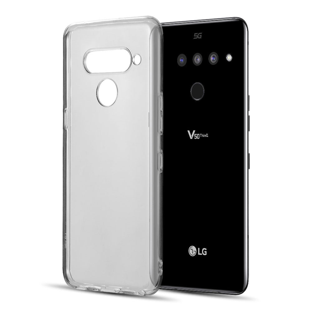 LG V50 ThinQ Thin Flexible Slim Case - Clear
