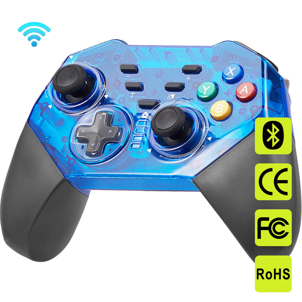 Wireless Remote Controller for Switch	Bluetooth Gaming Controller USB Gamepad Joystick for Switch Console / Windows Pc / Android Device - Blue