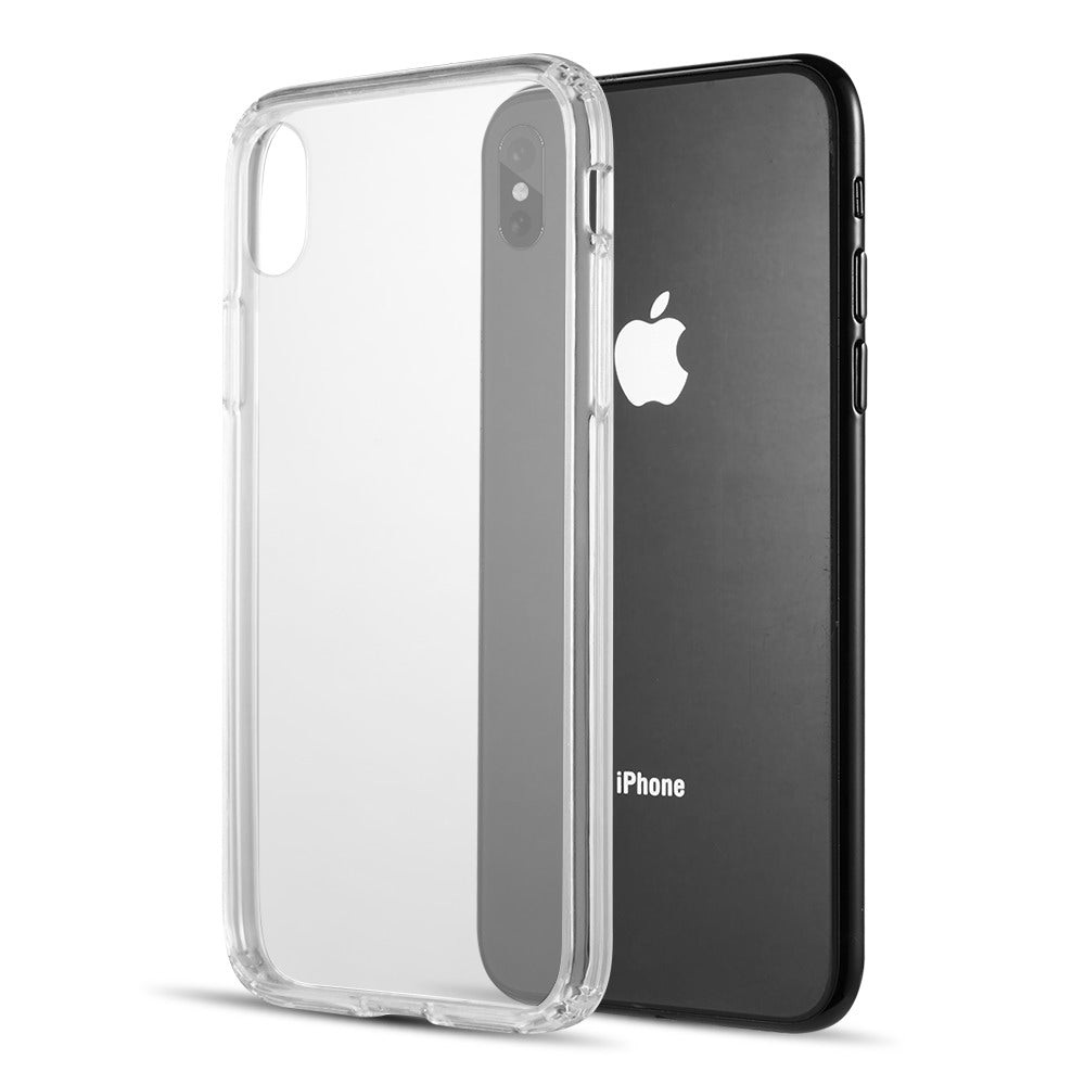 Apple iPhone XS Max Case Slim TPU with Clear Acrylic Back Plate - Clear